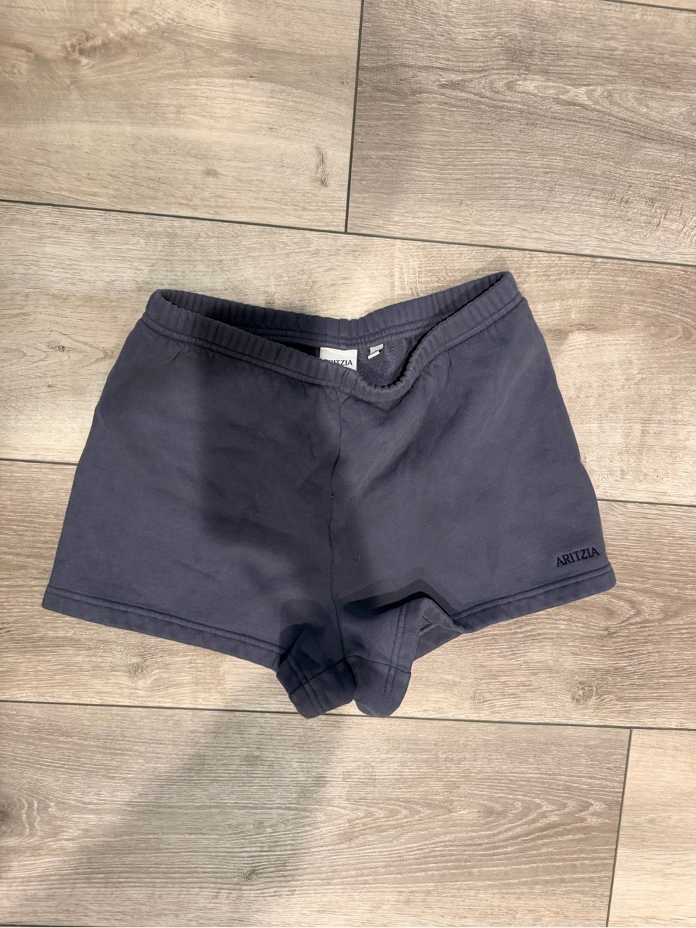 Aritzia Dark Navy Cotton Athletic Lounge Shorts